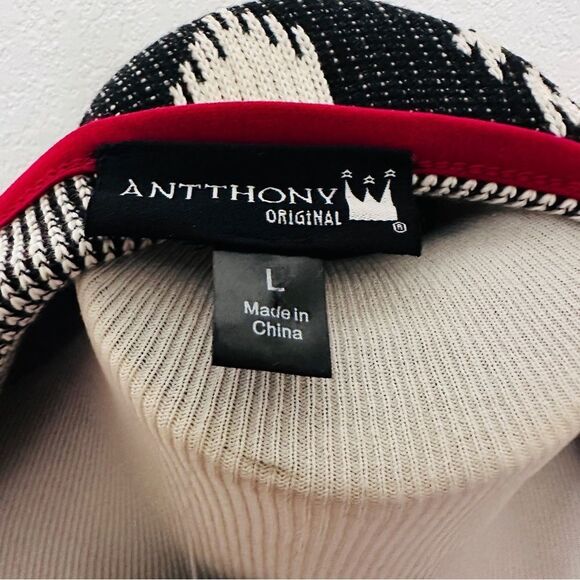 Antthony Knit Jacquard Duster Coat Navy Ivory- NWT - Picture 8 of 11